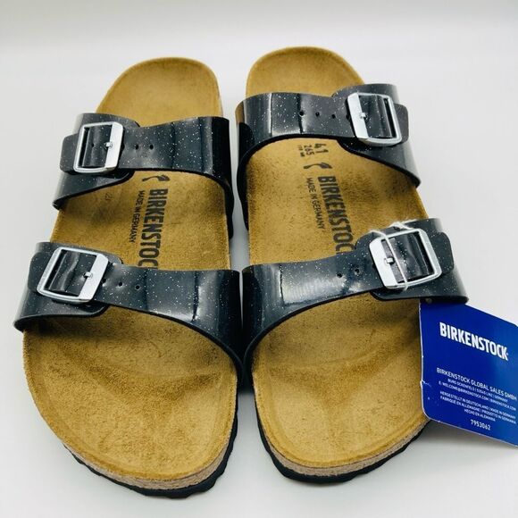 NWT Birkenstock Arizona Patent Leather Sandals 41/265/10 Germany - Picture 1 of 11